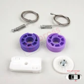 Bentley Continental MK1 GT GTC 3W 393 394 2003-2011 İçin Elektrikli Arka Cam Kriko Tamir Seti thumbnail 3