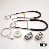 Jaguar X Type X400 2001-2009 4/5 Kapı C2S51553 İçin Elektrikli Ön Sağ Cam Kriko Tamir Seti thumbnail 3