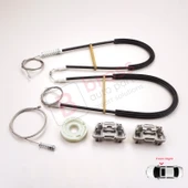 Jaguar X Type X400 2001-2009 4/5 Kapı C2S51553 İçin Elektrikli Ön Sağ Cam Kriko Tamir Seti thumbnail 1