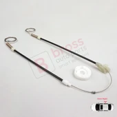 VW Golf MK3 1H1 1H5 1991-1998 Vento Jetta 1H2 1992-1999 İçin Elektrikli Arka Sağ Kapı Cam Kriko Seti thumbnail 3