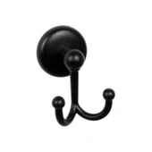 SAS Banyo Aksesuar Seti Yuvarlak Havluluk Kapaklı Tuvalet Kağıtlığı 3 Lü Set SİYAH thumbnail 5