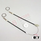 VW Golf MK3 1H1 1H5 1991-1998 Vento Jetta 1H2 1992-1999 İçin Elektrikli Arka Sağ Kapı Cam Kriko Seti thumbnail 1