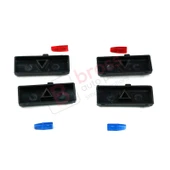 BMW X5 E53 E39 64116915812 İçin 4 Adet Klima Kontrol Isı Sıcaklık Arttırma Azaltma Düğme Kapak Seti thumbnail 3