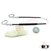 Peugeot 407 6E 6D 2004-2011 4/5 Kapı 9644893780 İçin Elektrikli Arka Sol Cam Kriko Tamir Seti thumbnail 3