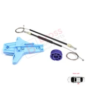 VW Polo Vento MK5 6R 6C 61 2009-2022 4/5 Kapı 6R4839461 İçin Elektrikli Arka Sol Cam Kriko Tamir Seti thumbnail 4