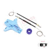 VW Polo Vento MK5 6R 6C 61 2009-2022 4/5 Kapı 6R4839461 İçin Elektrikli Arka Sol Cam Kriko Tamir Seti thumbnail 1