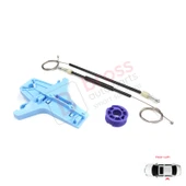 VW Polo Vento MK5 6R 6C 61 2009-2022 4/5 Kapı 6R4839461 İçin Elektrikli Arka Sol Cam Kriko Tamir Seti thumbnail 3