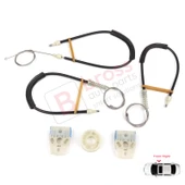 VW Polo Vento MK5 6R 6C 61 2009-2022 4/5 Kapı 6R4837462 İçin Elektrikli Ön Sağ Cam Kriko Tamir Seti thumbnail 2