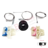 VW Golf MK6 A6 5K 5K1 AJ5 2008-20014 5-Kapı 5K0837461 İçin Elektrikli Ön Sol Cam Kriko Tamir Seti thumbnail 5