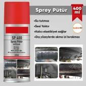 Sprey Pütür Su Tutmaz Ses Yalıtımlı Boyanabilir Kaplama Araç Araba Çamurluk Taş Darbe Koruma 400ml - 1