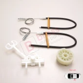 Fiat Abarth Punto Grande Evo MK3 199 2005-2024 İçin Elektrikli Arka Sol Kapı Cam Kriko Tamir Seti thumbnail 3