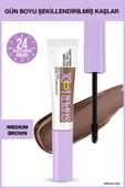 Super Lock Brow Glue Kaş Sabitleyici Maskara - Medium Brown - 2