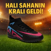 Laliga 600 Siyah Lila Çoraplı Halı Saha Ayakkabısı - 1