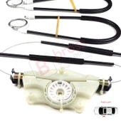 Skoda Fabia MK1 1999-2008 4/5 Kapı Praktik Van 6Y0837655 İçin Manuel Ön Sol Kapı Cam Kriko Tamir Seti thumbnail 3