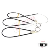 Audi A1 MK1 8X 8X1 8XK 2010-2019 3-Kapı HB 8X3837461 İçin Elektrikli Ön Sol Cam Kriko Tamir Seti thumbnail 1