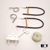 Fiat Abarth Punto Grande Evo MK3 199 2005-2024 İçin Elektrikli Arka Sol Kapı Cam Kriko Tamir Seti thumbnail 2