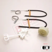 Fiat Abarth Punto Grande Evo MK3 199 2005-2024 İçin Elektrikli Arka Sol Kapı Cam Kriko Tamir Seti thumbnail 4