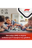 ® City F1® Garajı ve Mercedes-AMG ve Alpine Arabaları 60444 - 7+ Oyuncak Yapım Seti (678 Pr) - 9