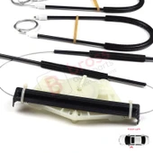 Skoda Fabia MK1 1999-2008 4/5 Kapı Praktik Van 6Y0837655 İçin Manuel Ön Sol Kapı Cam Kriko Tamir Seti thumbnail 4