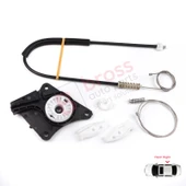 VW New Beetle Cabrio Convertible 2003-2010 1Y0898292 İçin Elektrikli Arka Sağ Cam Kriko Tamir Seti thumbnail 1