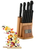 Sürbisa 61500-N Naturel Ahşaplı Mutfak Seti Pimli Sap thumbnail 1