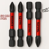 Rodex 4 Adet Mıknatıslı Bits Uç Ph2 50 mm Vida Sökme 5 Cm Yıldız Matkap Vidalama Ucu S2 Çeliği thumbnail 1