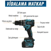 Prohummer PH252 Profesyonel Akülü Süper 5li Set Makina 88vf 5ah 125mm Avuç Taşlama, Sds Plus Kırıcı Delici Hilti, Somun Sıkma Sökme, Vidalama Matkap, Budama Testere - 5