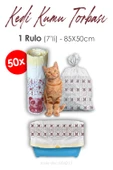 Rosie Kedi Kumu Torbası, Poşeti, 85x50cm, 7' li 50 Rulo thumbnail 1