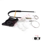 VW New Beetle Cabrio Convertible 2003-2010 1Y0898292 İçin Elektrikli Arka Sağ Cam Kriko Tamir Seti thumbnail 4