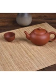 Tilbe Home Bambu Hasır Banyo Matı Kaydırmaz Çamaşır Makine Örtüsü Mutfak Naturel Bulaşık Matı Su Geçirmez - 5