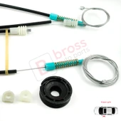 Volvo C70 873 1998-2005 Cabrio Convertible CC İçin Sol Cam Kriko Tamir Seti thumbnail 5