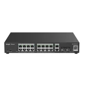 RUIJIE REYEE 16port RG-ES220GS-P GIGABIT 2-UPLINK 2-SFP 250W YÖNETİLEBİLİR POE SWITCH - 1