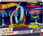 Hot Wheels Neon Yarışlar Çifte Çemberde Yarış Seti HPC05 - 1