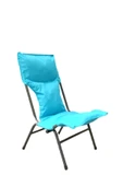 Yapa Yavuzpaşalar Katlanan Şezlong Sandalye -- Antrasit Iskeletli, Düz Renk Polyester Kumaşlı - 1