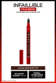 L'Oréal Paris Infaillible Faux Brow Ultra İnce Uçlu Kaş Kalemi - Dark Brunette - 1