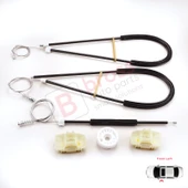 Seat Ibiza MK4 2008-2017 2/3 Kapı HB Coupe 6J3837401 İçin Elektrikli Sol Cam Kriko Tamir Seti thumbnail 2