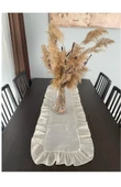 Natural Krem Fırfırlı Runner 40*120 cm - 2