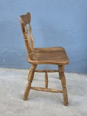 Vintage Masif Ahşap Sandalye (1 Adet) AC01 - 9