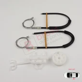 Fiat Linea 323 110 2007-2018 51898679 İçin Elektrikli Arka Sol Kapı Cam Kriko Tamir Seti thumbnail 2