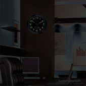 Termometreli Fosforlu Aluminyum Çerçeveli Duvar Saati thumbnail 2