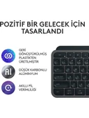 Logitech MX Keys S Gelişmiş Aydınlatmalı Tam Boyutlu Kablosuz Türkçe Q Klavye - Siyah - 5
