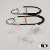 Fiat Linea 323 110 2007-2018 51898679 İçin Elektrikli Arka Sol Kapı Cam Kriko Tamir Seti thumbnail 4