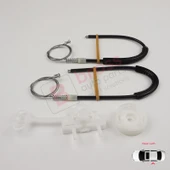 Fiat Linea 323 110 2007-2018 51898679 İçin Elektrikli Arka Sol Kapı Cam Kriko Tamir Seti thumbnail 3