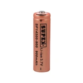14500--900MA 3,7 VOLT  BAŞLIKLI PİL SUPEX - 1