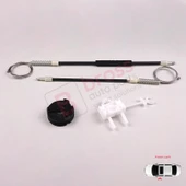 Fiat Albea Siena Palio MK1 1996-2016 4/5 Kapı 46786201 İçin Elektrikli Ön Sol Cam Kriko Tamir Seti thumbnail 3