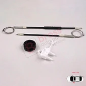 Fiat Albea Siena Palio MK1 1996-2016 4/5 Kapı 46786201 İçin Elektrikli Ön Sol Cam Kriko Tamir Seti thumbnail 5