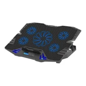 Frisby FNC-5232ST RGB GS5 Notebook Soğutucu (5xFan) LCD Kontrol Pane Metal Izgara 2 x USB - 1