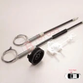 Fiat Albea Siena Palio MK1 171 172 178 1996-16 4/5 Kapı İçin Elektrikli Ön Sağ Cam Kriko Tamir Seti thumbnail 5