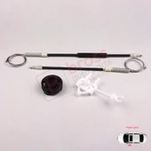 Fiat Albea Siena Palio MK1 1996-2016 4/5 Kapı 46786201 İçin Elektrikli Ön Sol Cam Kriko Tamir Seti thumbnail 4