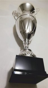 70CM EN BÜYÜK DEV EBAT KAİDELİ GÜMÜŞ NİKELAJ KAPLAMA KULPLU KUPA - 3